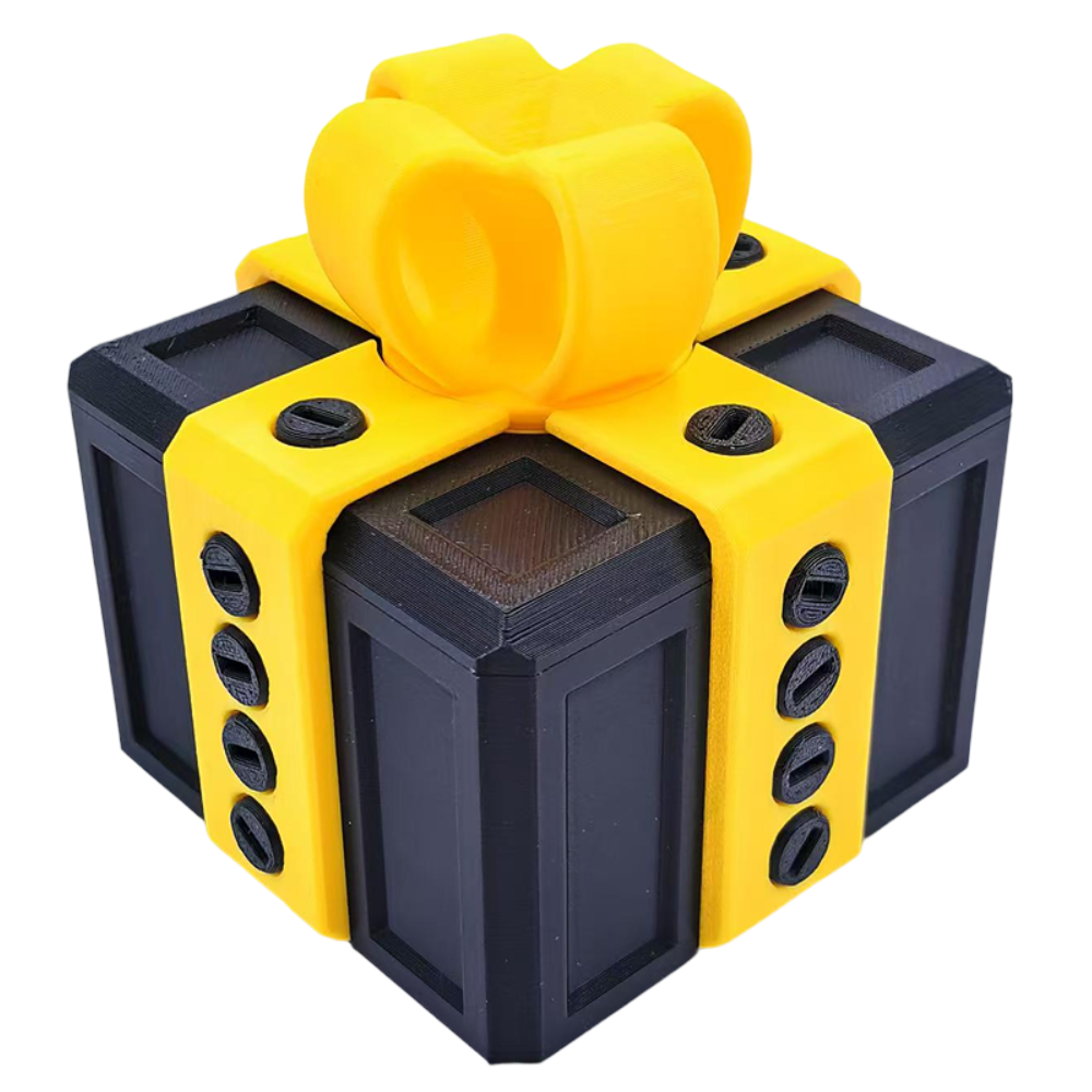 3.14" Width 3D Printed Prank Screw Box for Annoying Gift