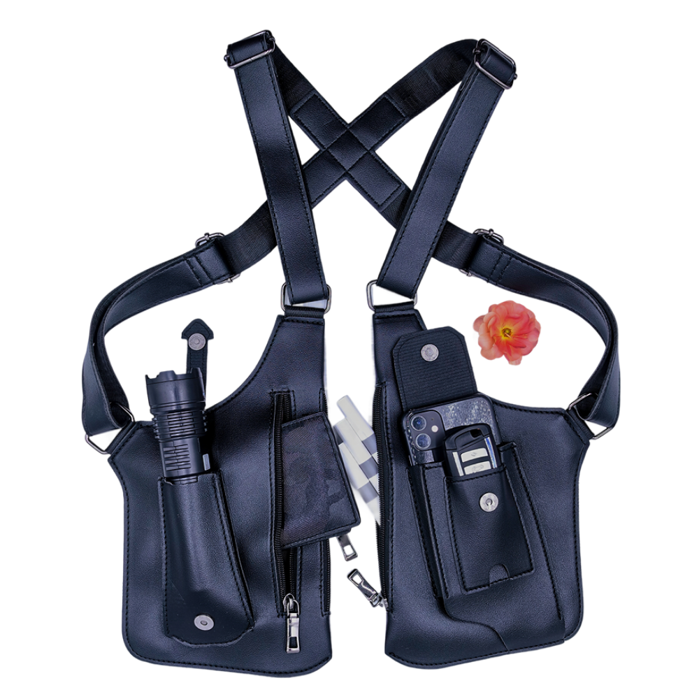 Underarm Anti-Theft Bag with Double Storage Pouch & Phone Wallet Pocket