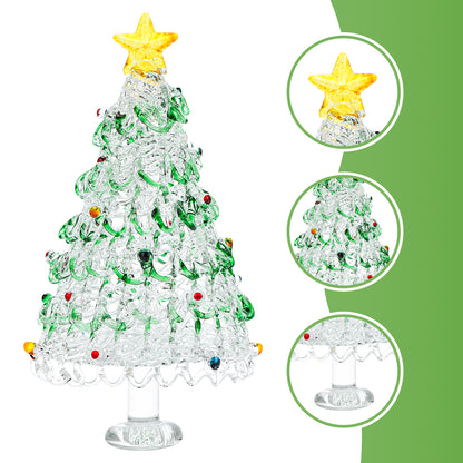 5" Mini Crystal Christmas Tree for Glass Decoration Tabletop