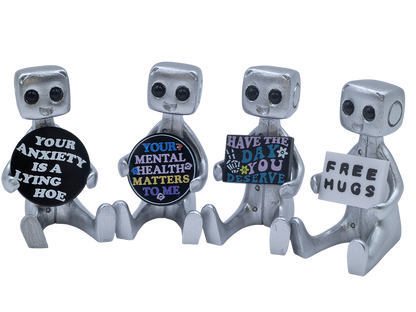 Cute Resin Robot Desktop Ornament