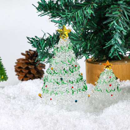 5" Mini Crystal Christmas Tree for Glass Decoration Tabletop