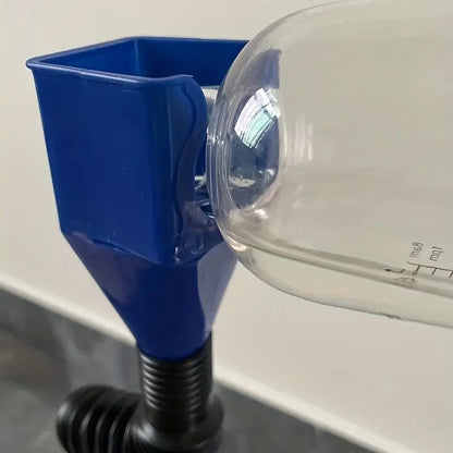 Flexible Retractable Automotive Fuel Funnel with Snap Design
