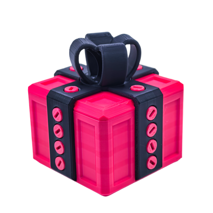 3.14" Width 3D Printed Prank Screw Box for Annoying Gift