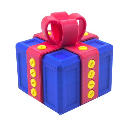 3.14" Width 3D Printed Prank Screw Box for Annoying Gift