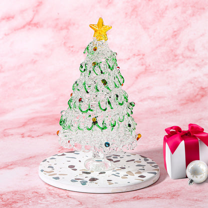 5" Mini Crystal Christmas Tree for Glass Decoration Tabletop