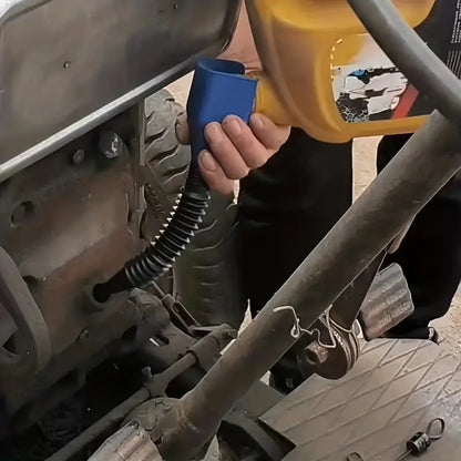 Flexible Retractable Automotive Fuel Funnel with Snap Design